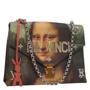 LOUIS VUITTON Masters Collection Pochette Chain Bag Pink M64626 LV Auth 1070...